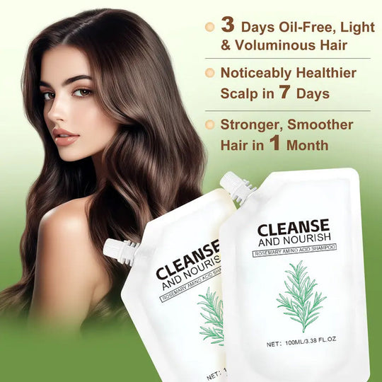Uppfriskande len & Glansigt hårschampo