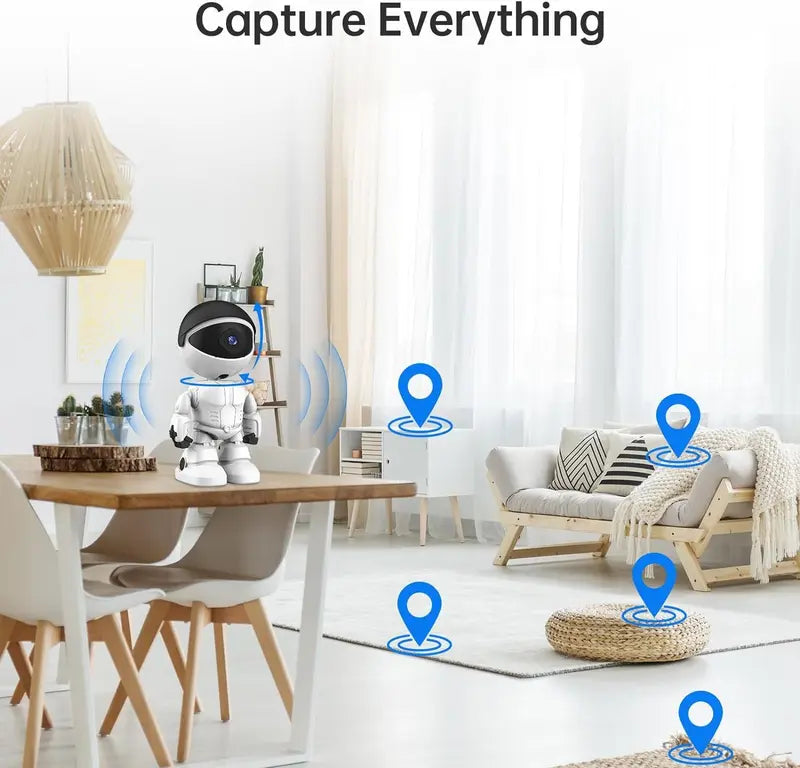 👍🤖3MP 5G&2.4G WiFi Camera with Motion Detection and Auto Home Security Indoor PTZ