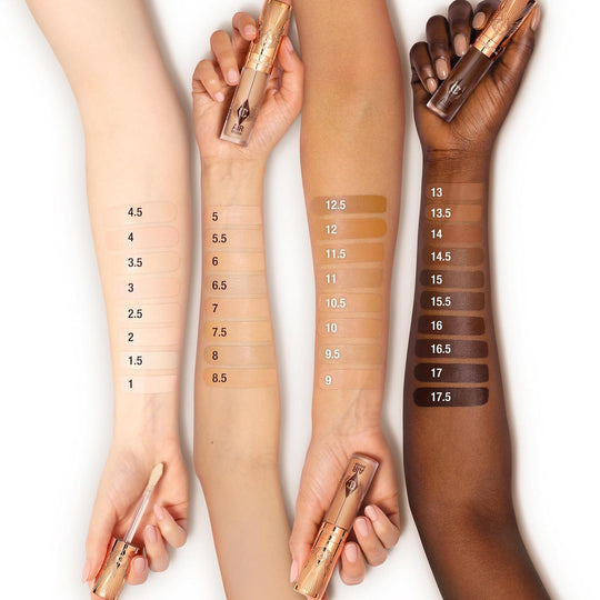 💝Charlotte Tilbury AIRbrush Flawless Blur Concealer - Longwear Concealer for Dark Circles, Blemishes, Redness & More - Hydrating, Crease-Proof & Full Coverage with a Natural Matte Finish