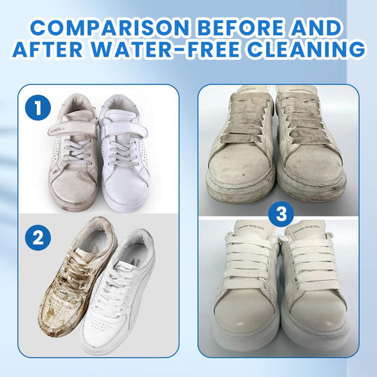 ⏳Limited-time Special Price ￡9.99!!🧼No-Wash Shoe & Leather Cleaner Cream - Stain Remover with Sponge