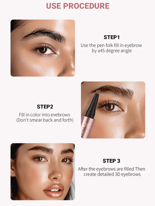 🔥2026 Hot Sale ⏰💞50K+ SOLD!💥✨3D Natural-Looking Eyebrow Pencil– 4-prong tip creates natural hair-like strokes. Waterproof, smudge-proof & lasts 24h