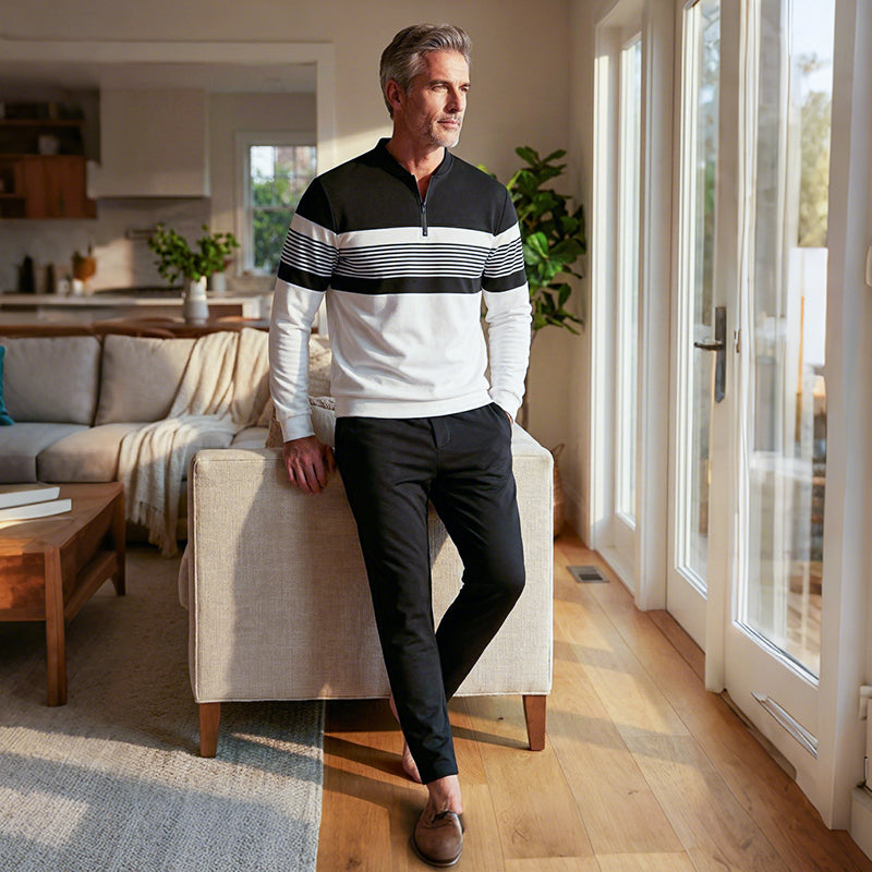 🔥🧵 Men's Graphic Print Pullover & Pants Set – Bold streetwear style. Ultimate comfort for lounging or errands. 🎨👖 Complete look, zero effort. Shop now!