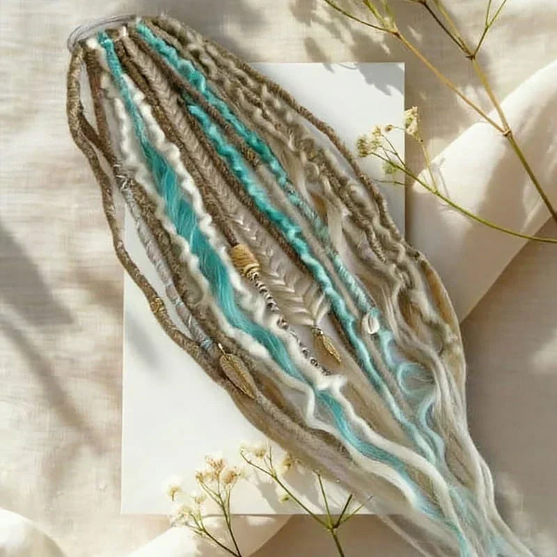 📢📢50%  OFF !! ⏰Bohemian Textured Ponytail | Instant Dreadlock Hair Extension | Easy Clip-In for Festivals & Nights Out