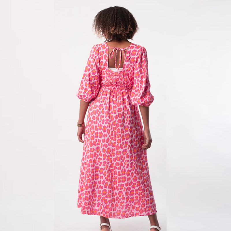 🎨Nuovo arrivo 50% di sconto💥Abito stampato con scollo a V da donna – Pennellate d'estate🌺