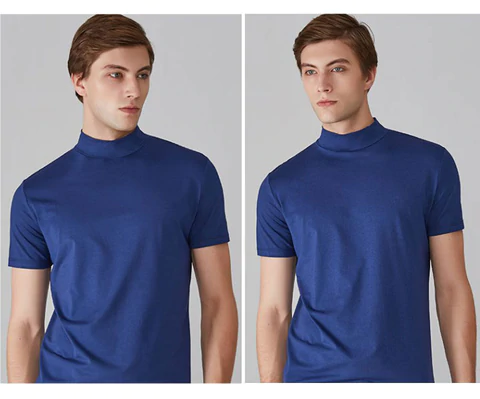 🔈🔈2026 Hot Sale – 50% Discount🎁Men's High Neck Slim Fit T-shirt