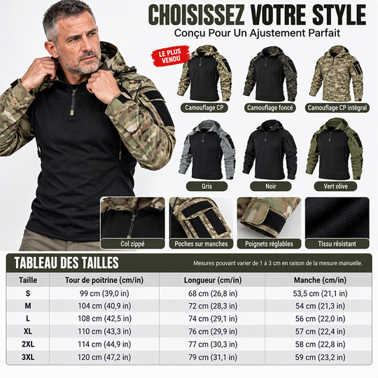 Veste tactique respirante pour homme, adaptée aux activités extérieures