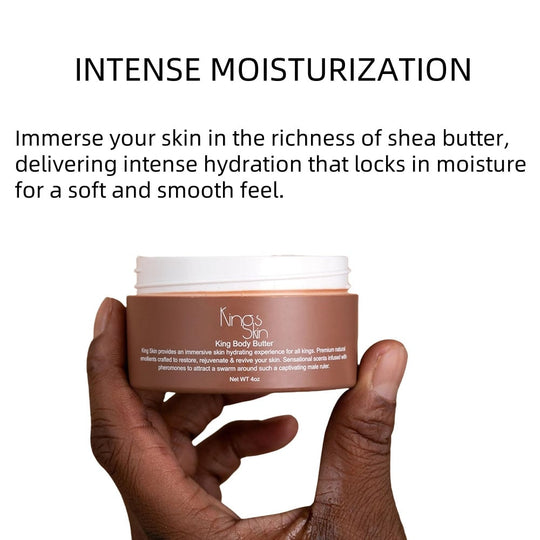 🏆Blixtrea⚡ 100 000+ SÅLDA! Nästan slut💥Crowned Skin King Cologne Body Butter - Varm & Sensuell signaturdoft