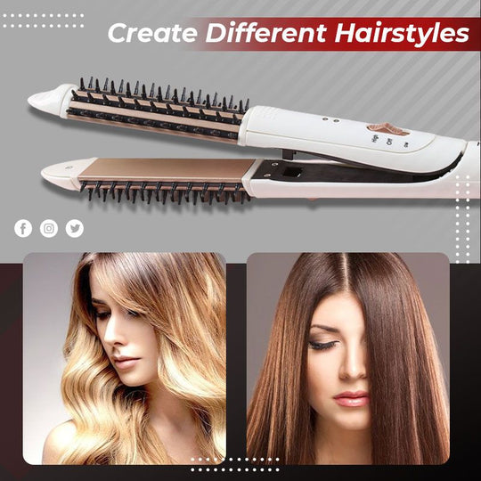 🎁Hot Sale 49% OFF⏳Portable Hair Curling Comb & Straightener