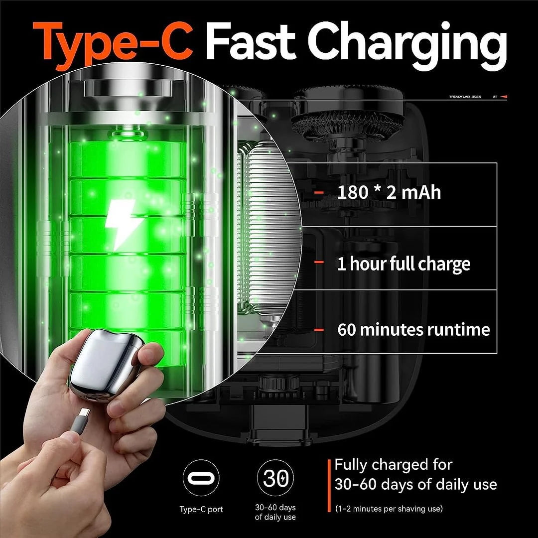 ✨VENDITA CALDA✨Nuovo rasoio tascabile aggiornato 2025 Mini rasoi USB per uomo Rasoio elettrico compatto impermeabile ricaricabile per casa, auto, viaggio