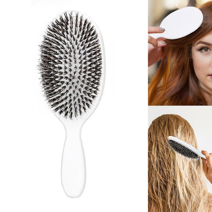 Viral World-Famous 5x Sold Out Paddle Brush - Smoother, Stronger, Shinier Hair - Boar Bristle Brush with Nylon Bristles and Microsphere Massaging Tips