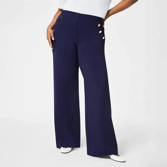 👖 50% OFF NOW! ✨ High-Waist Wide Leg Pants – Figure-Flattering, 3 Adjustable Lengths & Super Stretch 🏃‍♀️