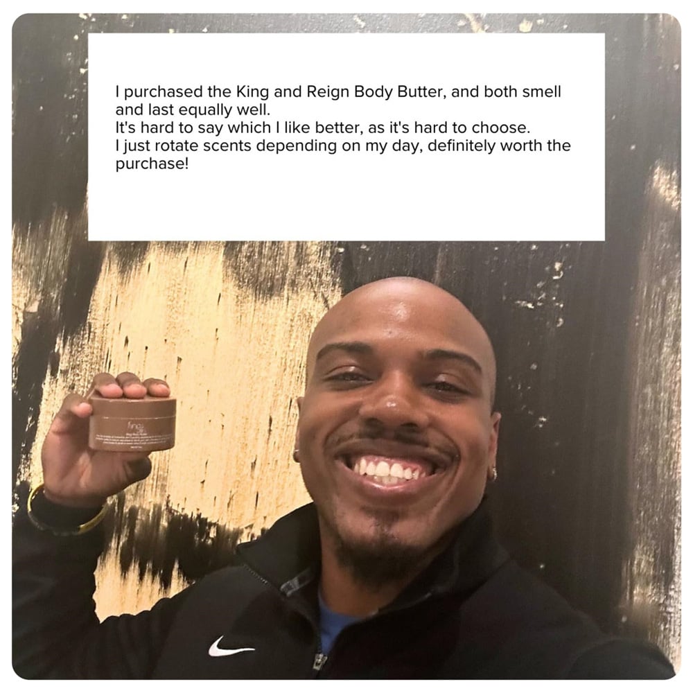 🏆Blixtrea⚡ 100 000+ SÅLDA! Nästan slut💥Crowned Skin King Cologne Body Butter - Varm & Sensuell signaturdoft