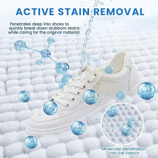 ⏳Limited-time Special Price ￡9.99!!🧼No-Wash Shoe & Leather Cleaner Cream - Stain Remover with Sponge
