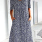🎁Hot Sale🎁Casual Women Scoop Neck Floral Dress (with pockets)