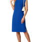 🔥Summer Sale 49% OFF💥Women Round Neck Loose Split Wrinkle-Free Midi Dress with Pockets | Split Hem Airflow Design