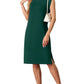 🔥Summer Sale 49% OFF💥Women Round Neck Loose Split Wrinkle-Free Midi Dress with Pockets | Split Hem Airflow Design