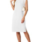 🔥Summer Sale 49% OFF💥Women Round Neck Loose Split Wrinkle-Free Midi Dress with Pockets | Split Hem Airflow Design
