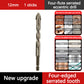 🔥2025 Hot Sale🔥High-Strength 4-Flute Serrated Eccentric Drill Bit Kit - Durable & Versatile for All DIY Projects