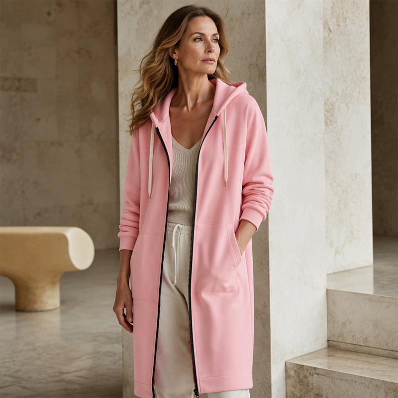 📢📢50 % de réduction🔥✨ Sweats à capuche en polaire à fermeture éclair pour femmes
