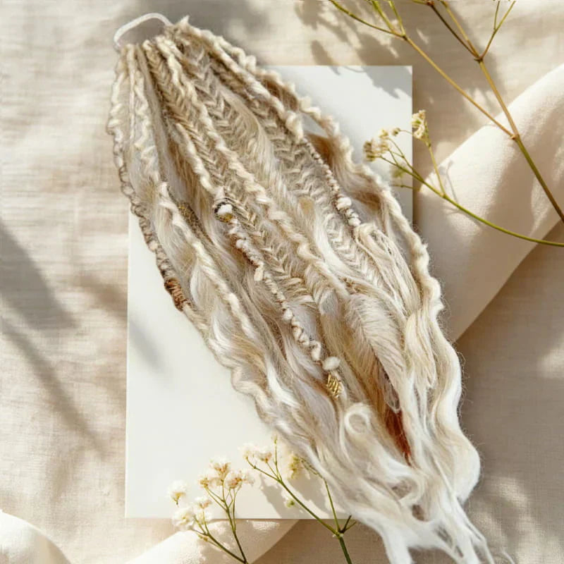 📢📢50%  OFF !! ⏰Bohemian Textured Ponytail | Instant Dreadlock Hair Extension | Easy Clip-In for Festivals & Nights Out