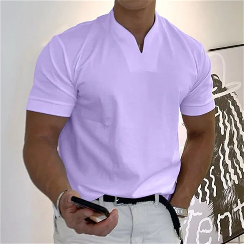 🥳2026 HOT SALE🥳💞50K+ SOLD!💥💎Men Gentlemans Business Short Sleeve Fitness T-shirt