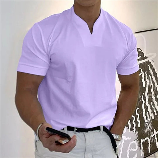 🥳2026 HOT SALE🥳💞50K+ SOLD!💥💎Men Gentlemans Business Short Sleeve Fitness T-shirt