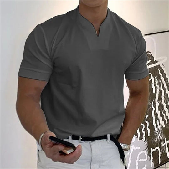 🥳2026 HOT SALE🥳💞50K+ SOLD!💥💎Men Gentlemans Business Short Sleeve Fitness T-shirt