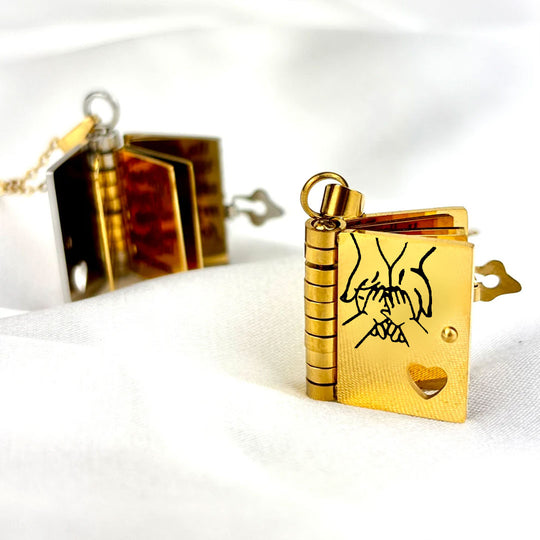 🔥🔥Min lilla stjärna bokhalsband för dotter, födelsedagspresent, examenssmycken av kärlek