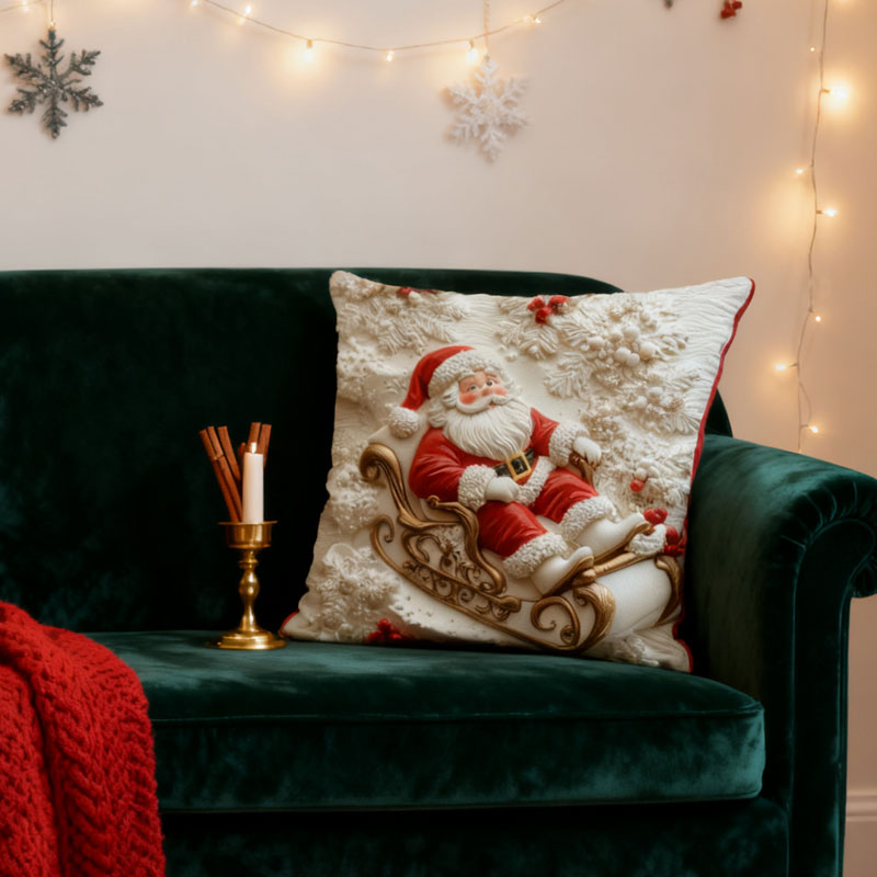 🎄Christmas 3D Printed Pillow✨
