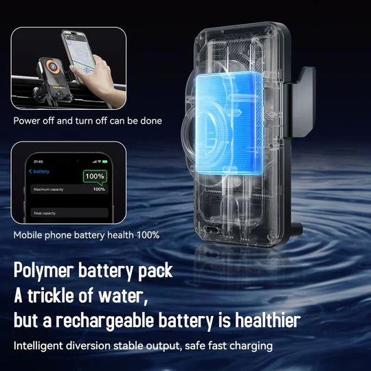 🚗📱 2-in-1 Car Phone Holder & Wireless Charger – 360° Rotation, Strong Grip & Fast Charging 🔋