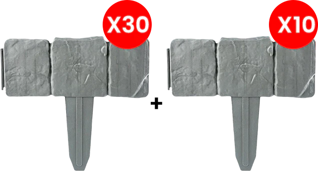 🌿✨Imitation Stone Garden Fence – Realistic Look, Easy Install & Expandable Design