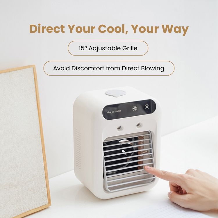 🎉2025 New Products Hot Sale✨Mini Portable Air Conditioner Cooler Humidifier,Ultra-Quiet & Energy Saving