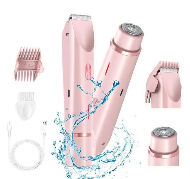 🥳LAST DAY PROMOTION - 50%OFF🥳💞Electric Bikini Trimmer for Women, Rechargeable 2 in 1 Body & Facial Hair Removal