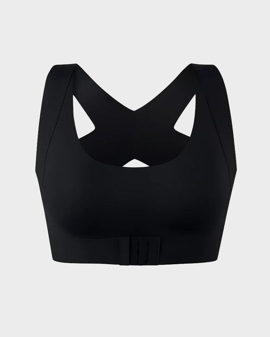 ⏰Front Closure Cross-Back Wireless Posture Bra
