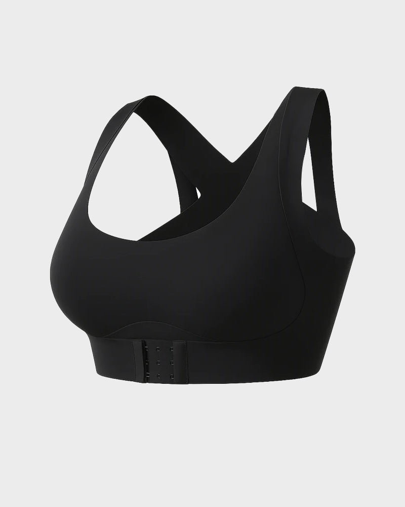 ⏰Front Closure Cross-Back Wireless Posture Bra
