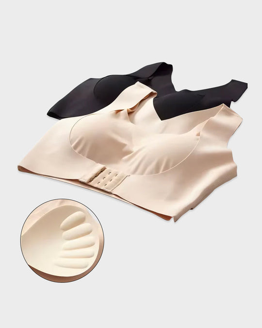 ⏰Front Closure Cross-Back Wireless Posture Bra