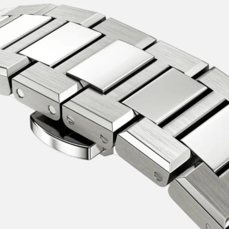 Skeleton Hollow Män Automatisk Mekanisk Klocka Steampunk Sliver Blå Full Steel Vattentät Armbandsur Man Mechanism Klocka