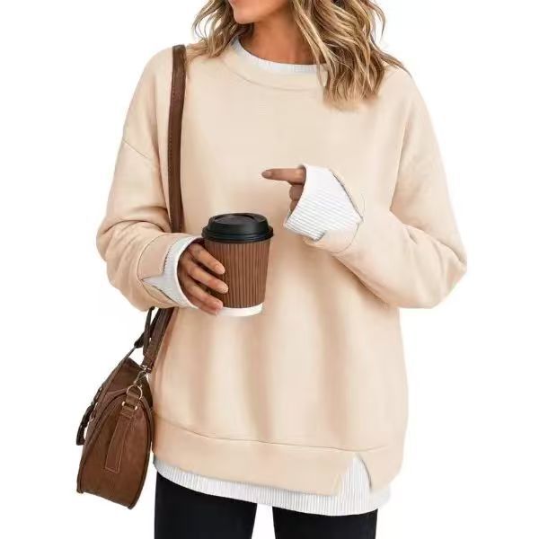 👚 2026 Autumn Hot Sale 50% OFF!✨ Women's Loose Faux Two‑Piece Sweatshirt