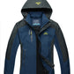 🔥Hot Sale 50% Off🎁Men's Lightweight Windbreaker Rain Jacket Raincoat with Detachable Hood for Hiking Fishing Activewear