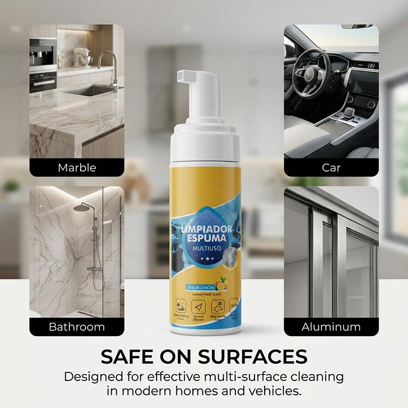 🧴4-in-1 Multi-Enzyme Foam Cleaner – Deep Clean Car, Kitchen, Bathroom & Sofa