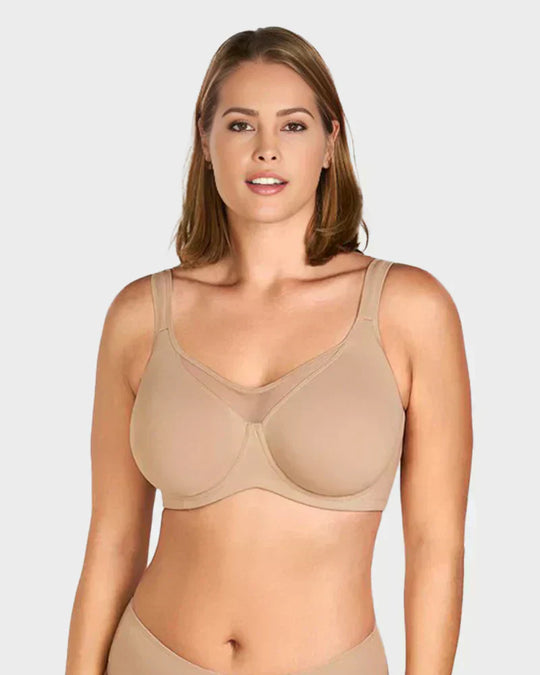 🏆Last Day £14.99!!- BUY 1 GET 1 FREE(Add 2pcs to your shopping cart)💐Women's Elegant Sheer Full Coverage Plus Size Bra