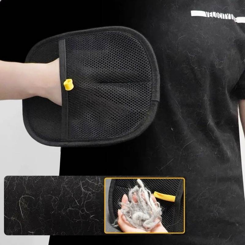 🔥2026 Hot Sale 50% OFF✨⚡ 50K+ SOLD! 🎁Reusable Electrostatic Pet Hair Removal Glove - Works on Clothes, Couch, Car & All Fabric Surfaces