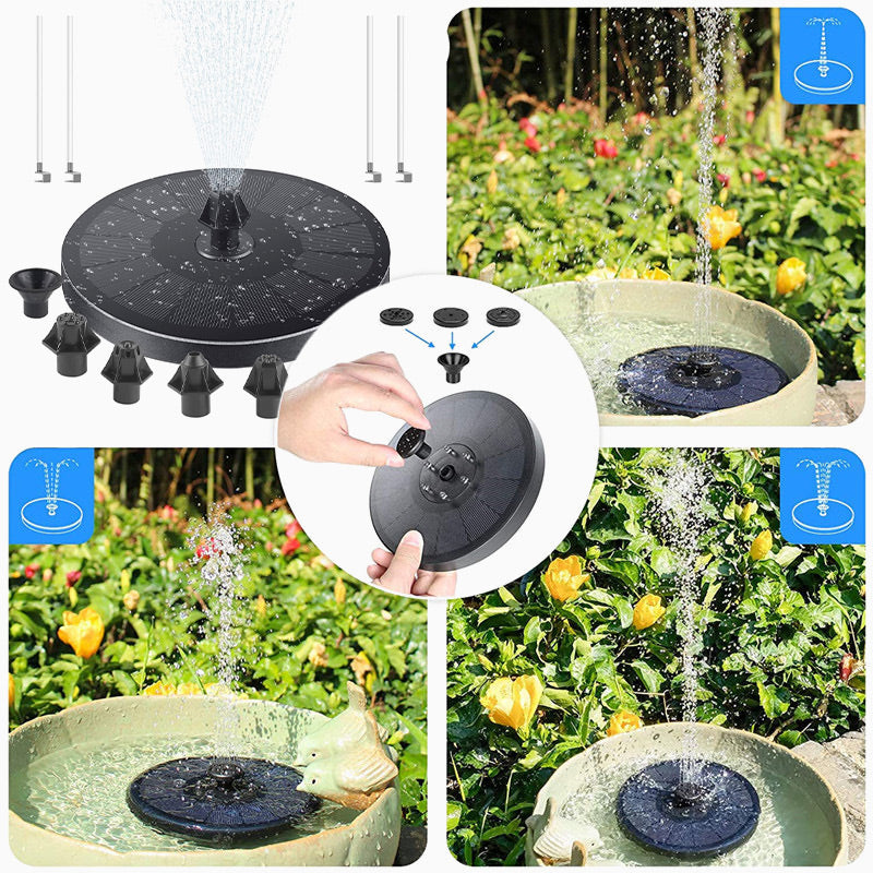 🥳2026 HOT SALE🥳Solar Powered Bird Bath Fountain - Floating Water Pump for Garden, Pond & Patio
