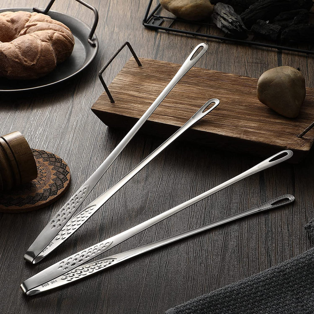 🏆 Last Day Special Price £9.99 ! 🔥Buy 1 Get 1 Free🎁Stainless Steel Barbecue Tongs