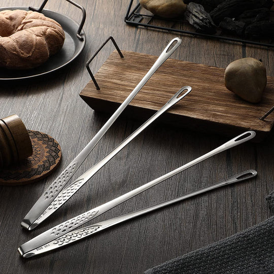 🏆 Last Day Special Price £9.99 ! 🔥Buy 1 Get 1 Free🎁Stainless Steel Barbecue Tongs
