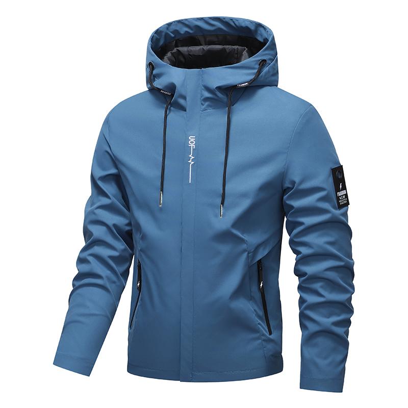 💧🌬️ Veste à capuche pour homme – imperméable et coupe-vent, avec cordon de serrage. Idéale pour les activités de plein air et le quotidien. ✓ Durable ✓ Respirante. Découvrez-la dès maintenant ! 🔥🧥