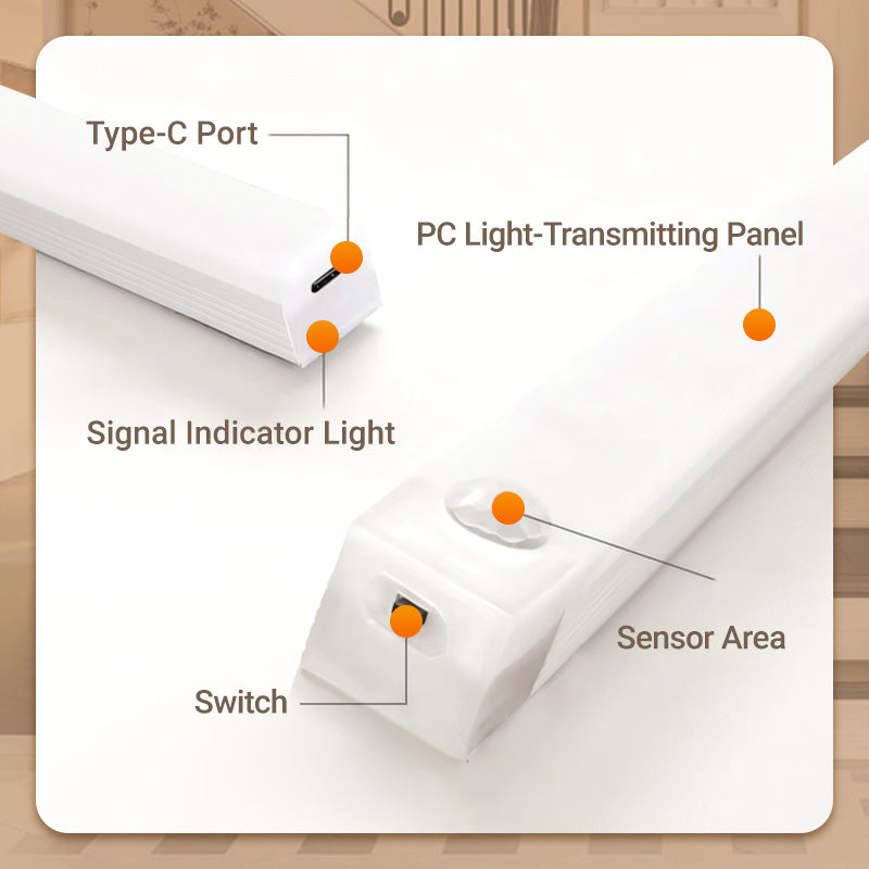 🎁Последен ден Купете 2, вземете 1 безплатно💡🏆Светкавична разпродажба⚡ Интелигентни сензорни магнитни акумулаторни LED светлини без перфоратор