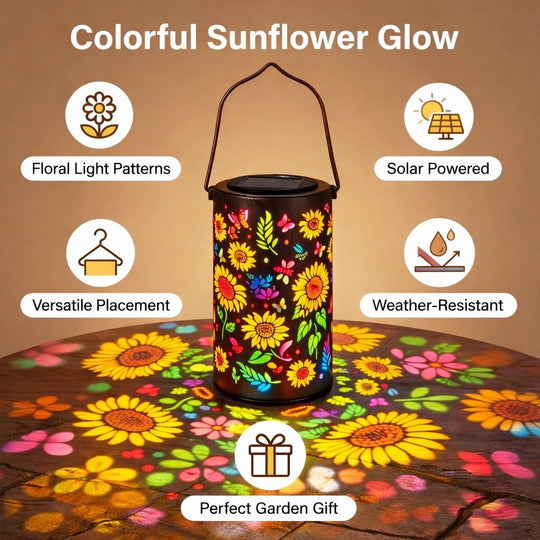 🌸Spring Sale 50% OFF🌻✨Colorful Sunflower Glow Solar Lantern — Fade-Resistant, Auto-On at Dusk, Waterproof for Patio & Garden Charm ✨🎨 Add vibrant, worry-free ambiance anywhere — no wiring needed.