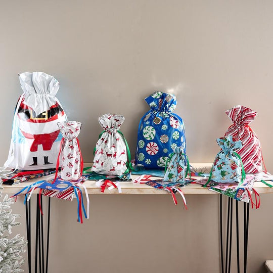 🎅Kerstuitverkoop - tot 50% korting🔥MerryPouch Kerst Koord Cadeauzakjes