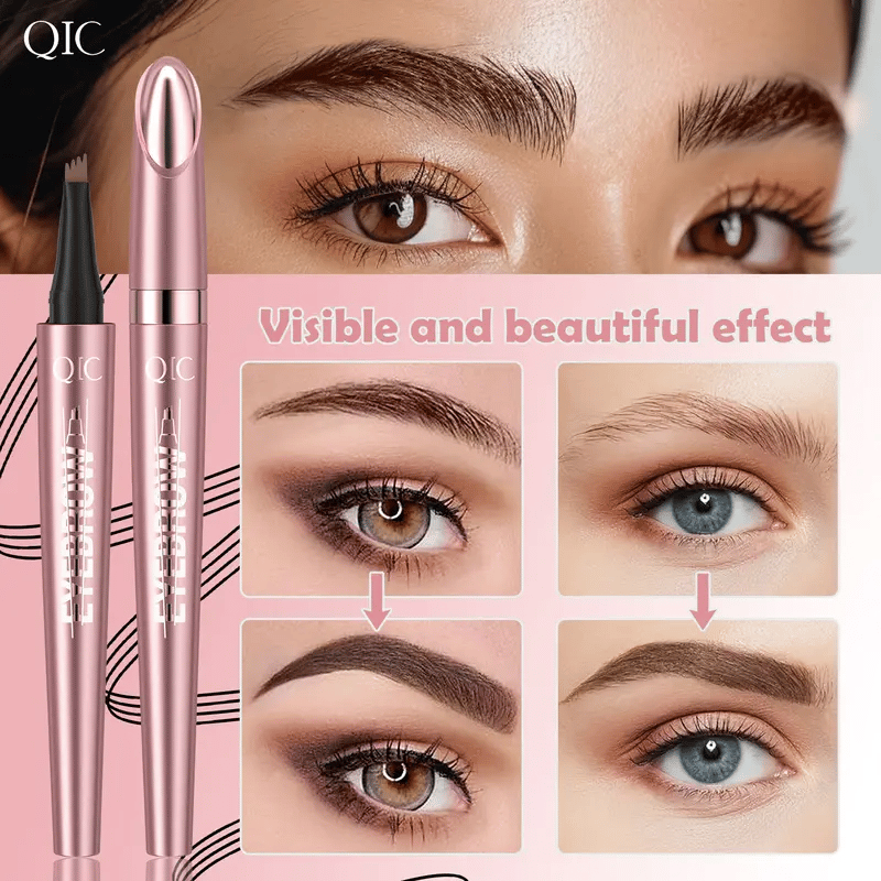 🔥2026 Hot Sale ⏰💞50K+ SOLD!💥✨3D Natural-Looking Eyebrow Pencil– 4-prong tip creates natural hair-like strokes. Waterproof, smudge-proof & lasts 24h
